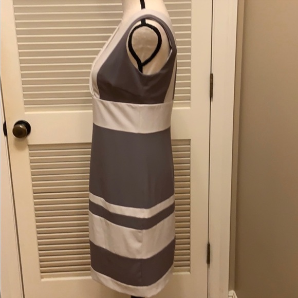 Andrew Marc Dress, Marc New York Dress in Taupe and Beige, Size 6 - Picture 7 of 14